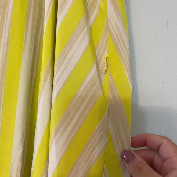 Lane Bryant neon green handkerchief dress - Picture 3 of 6